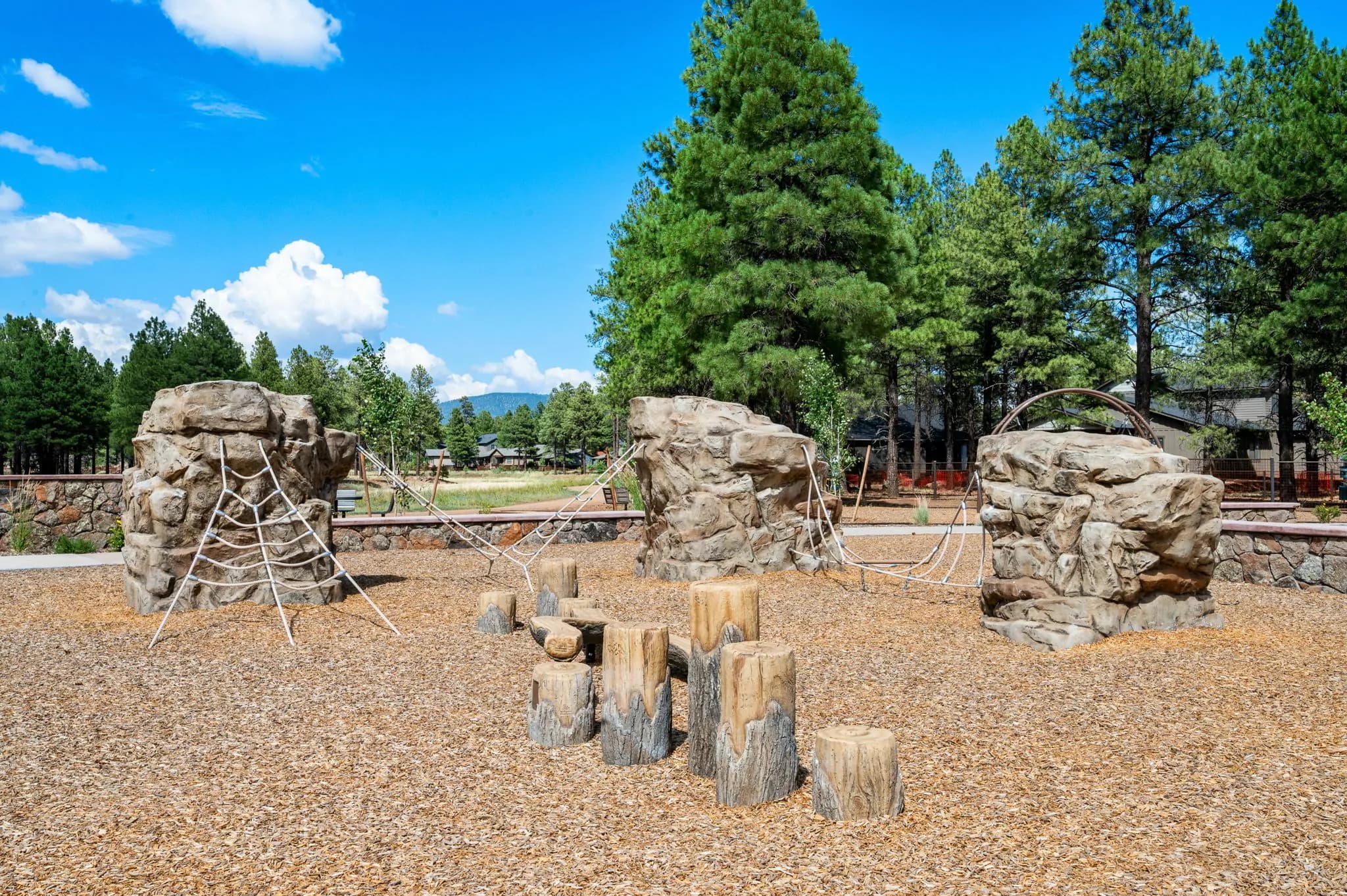 Community playground in a Flagstaff neighborhood