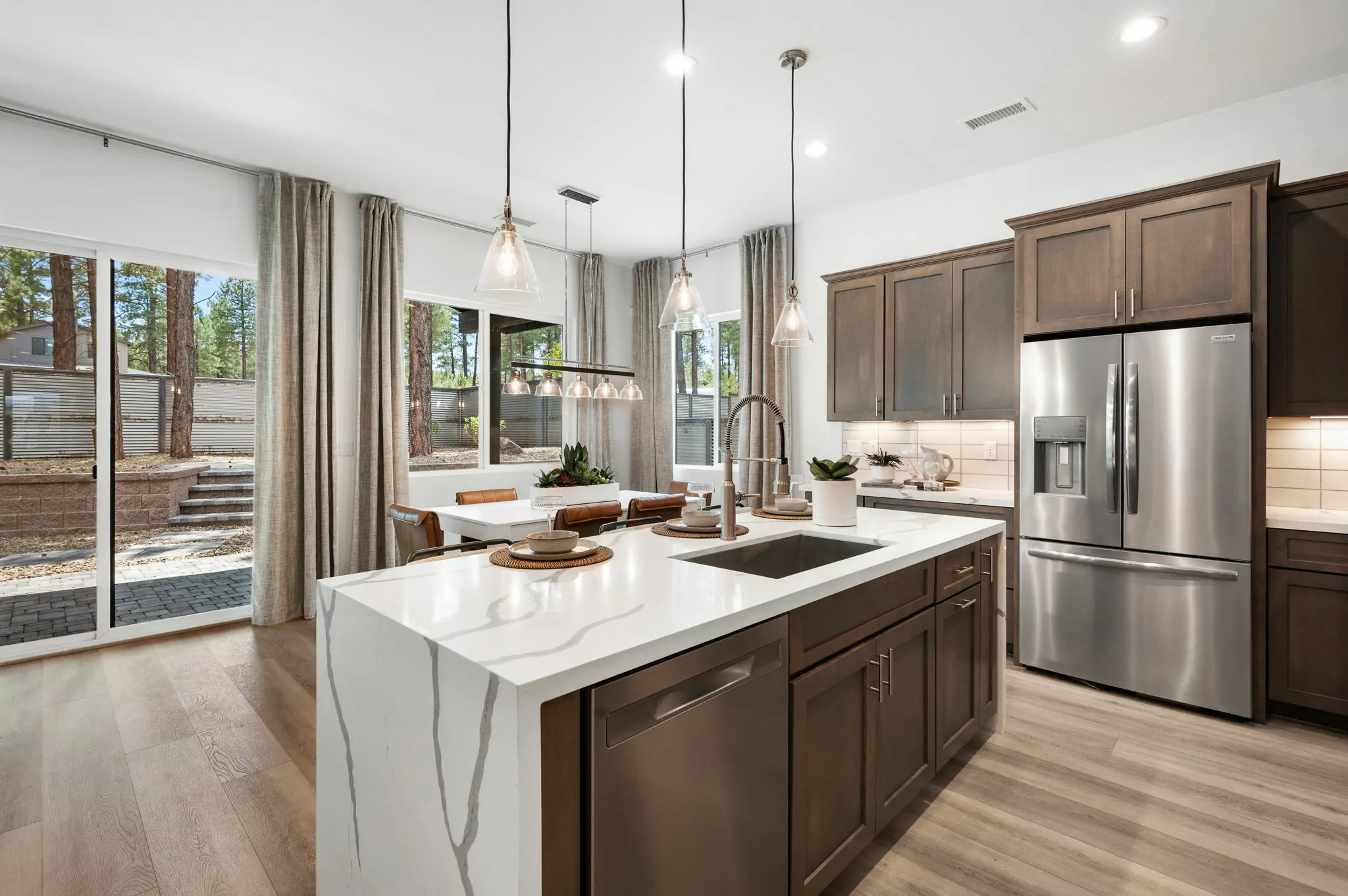 Modern kitchen in a new Flagstaff home